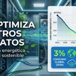 Inteligencia artificial optimizando eficiencia energética en servidores de centros de datos cloud