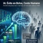 Inteligencia Artificial: Despidos tech y el auge en valor de mercado.