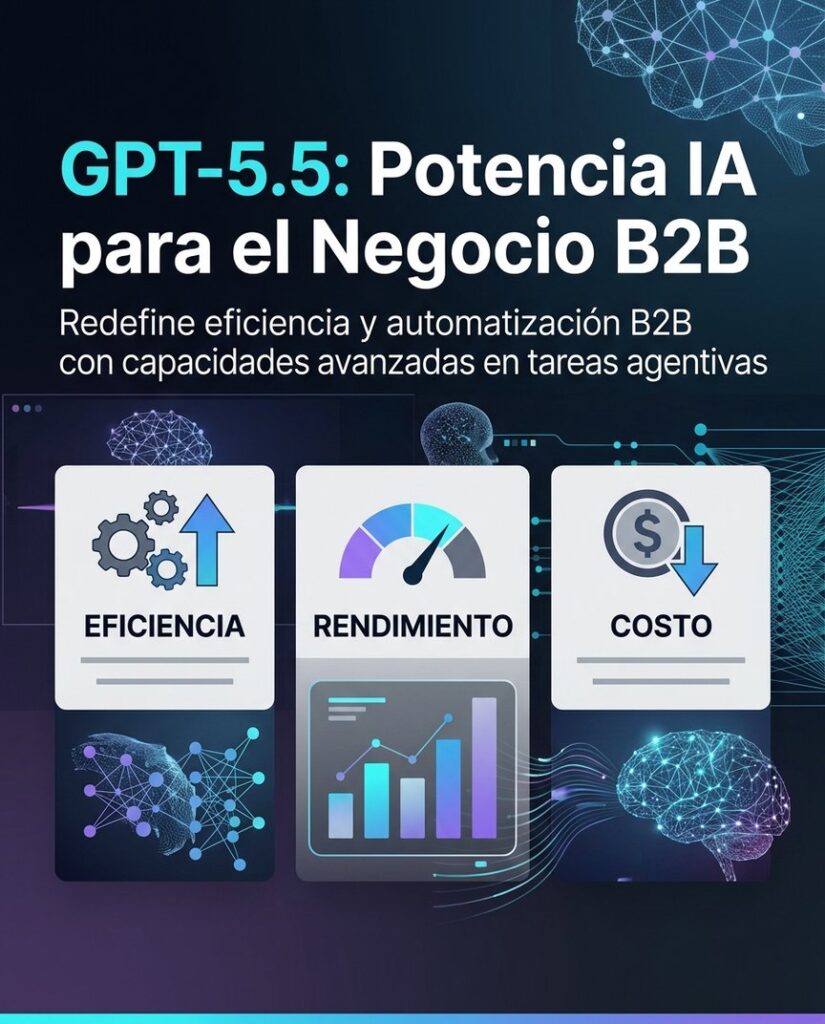 GPT-5.5 de OpenAI impacta IA B2B y redefine estrategias empresariales.