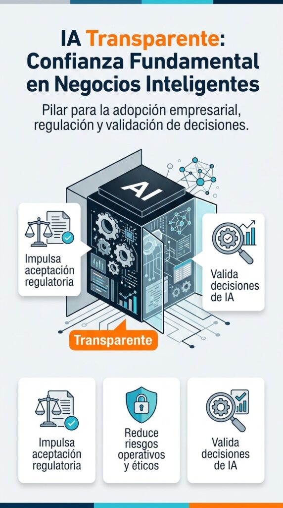 IA transparente: clave para la confianza en sistemas inteligentes. Impulsa la explicabilidad y el uso ético y responsable de