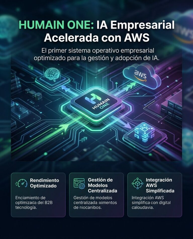 HUMAIN ONE: SO Empresarial para acelerar IA con AWS. Optimiza tu negocio con inteligencia artificial.