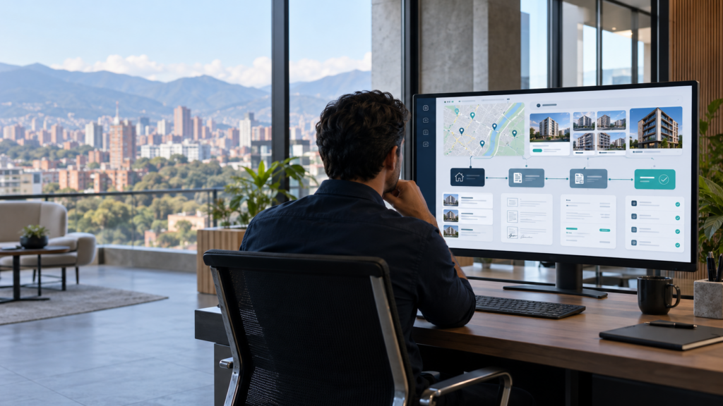 Dashboard de informaci?n inmobiliaria conectada para organizar decisiones